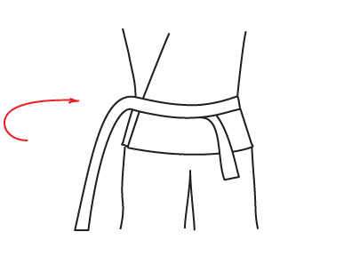 How to tie the belt the gorindo way