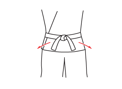 How to tie the belt the gorindo way