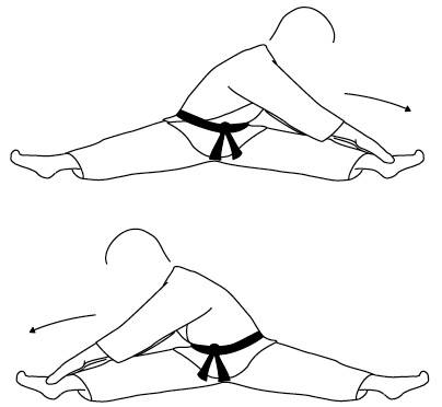 Gorindo Warm-up Legs Open and Drop Chest - Side
